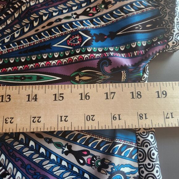 Wetseal S Mandala festival hobo capped short sleeve top blouse - Picture 8 of 9